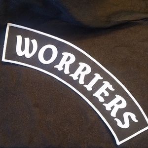 Black Worriers Jacket Patch
